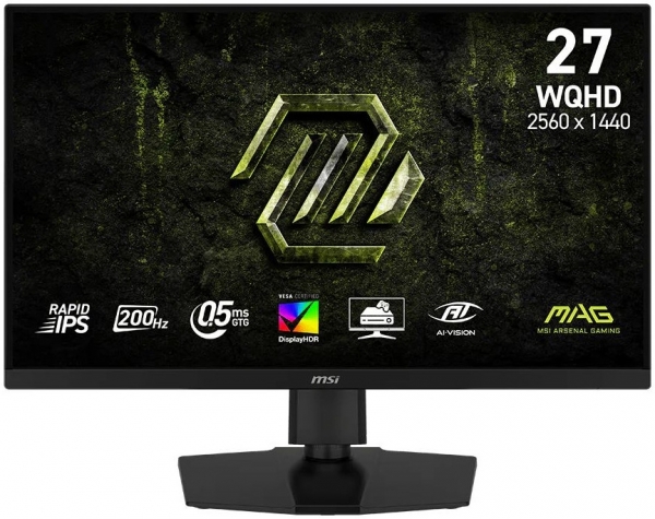 Msi MAG 274QF E20 27 inch 2560x1440 0.5ms 200Hz HDMI DP Rapid Adaptive-SYNC IPS Oyunuc Monitörü