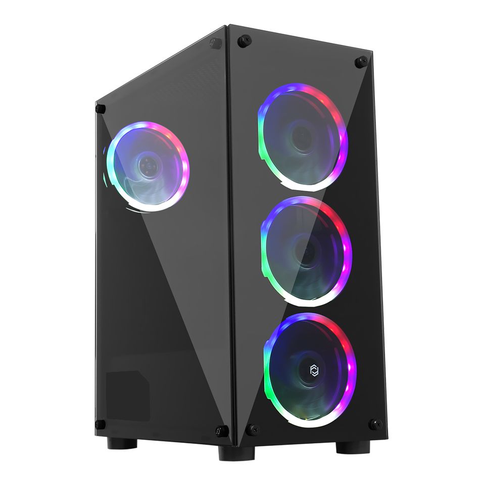 Frisby FX-100 600W 80 Plus Bronze 4x12cm RGB Fanlı Siyah Mid Tower Oyuncu Kasası