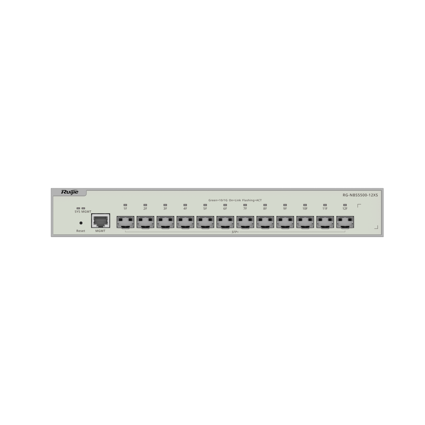 Ruijie RG-NBS5500-12XS 10 Port 10Gbit SFP+ 1 Port Gigabit Layer 3 Yönetilebilir SFP Switch