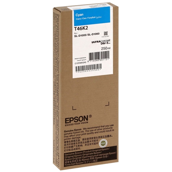 Epson C13T46K24N SL-D1000 T46K2 Surelab 250ml Mavi Orijinal Inkjet Kartuş