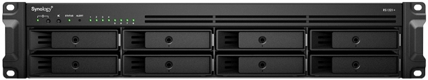 Synology RS1221RP PLUS Ryzen V1780B 4GB Ram 8 HDD Yuvalı Rack Nas Depolama Aygıtı