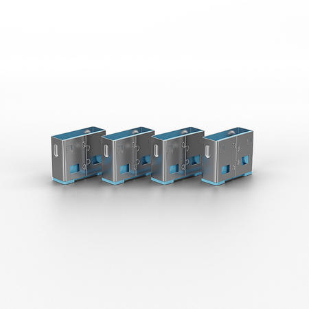 Lindy LIN-40462 USB A Mavi 10 Adet USB A Port Kiliti