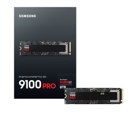 Samsung MZ-VAP8T0BW 9100 PRO 8 TB 14800-13400MB/s PCIe Gen5 22x80 SSD Harddisk