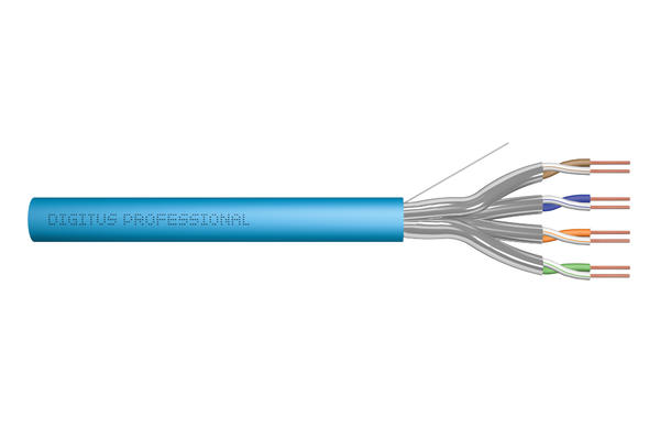 Digitus DK-1623-A-VH 500 Mt U-FTP CAT6A 10Gbit AWG23 500Mhz Mavi Network Data Kablosu