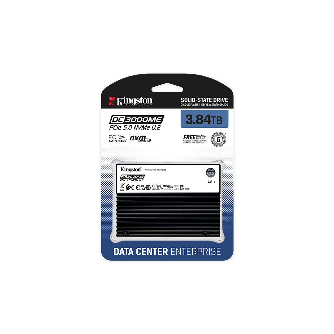 Kingston SEDC3000ME/3T8 DC300ME 3.84TB U.2 PCIe 5 NVME Sunucu SSD Harddisk