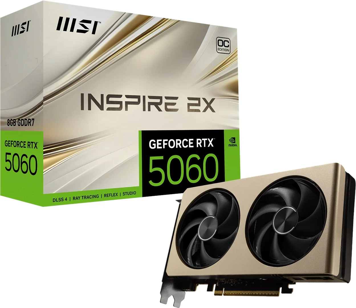 Msi GEFORCE RTX 5060 8G INSPIRE 2X OC 8 GB GeForce RTX5060 128Bit NVIDIA Ekran Kartı