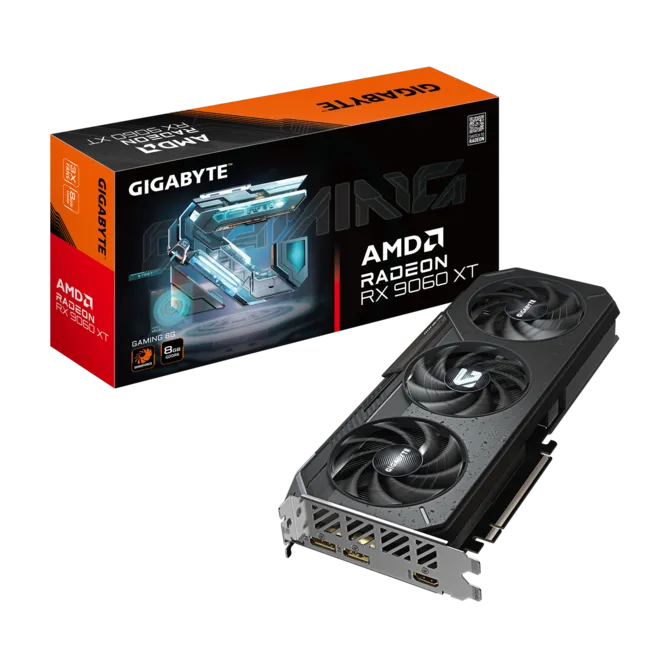 Gigbayte GV-R9060XTGAMING-8GD 8 GB GDDR6 Radeon RX 9060 XT Gaming 128Bit AMD Ekran Kartı
