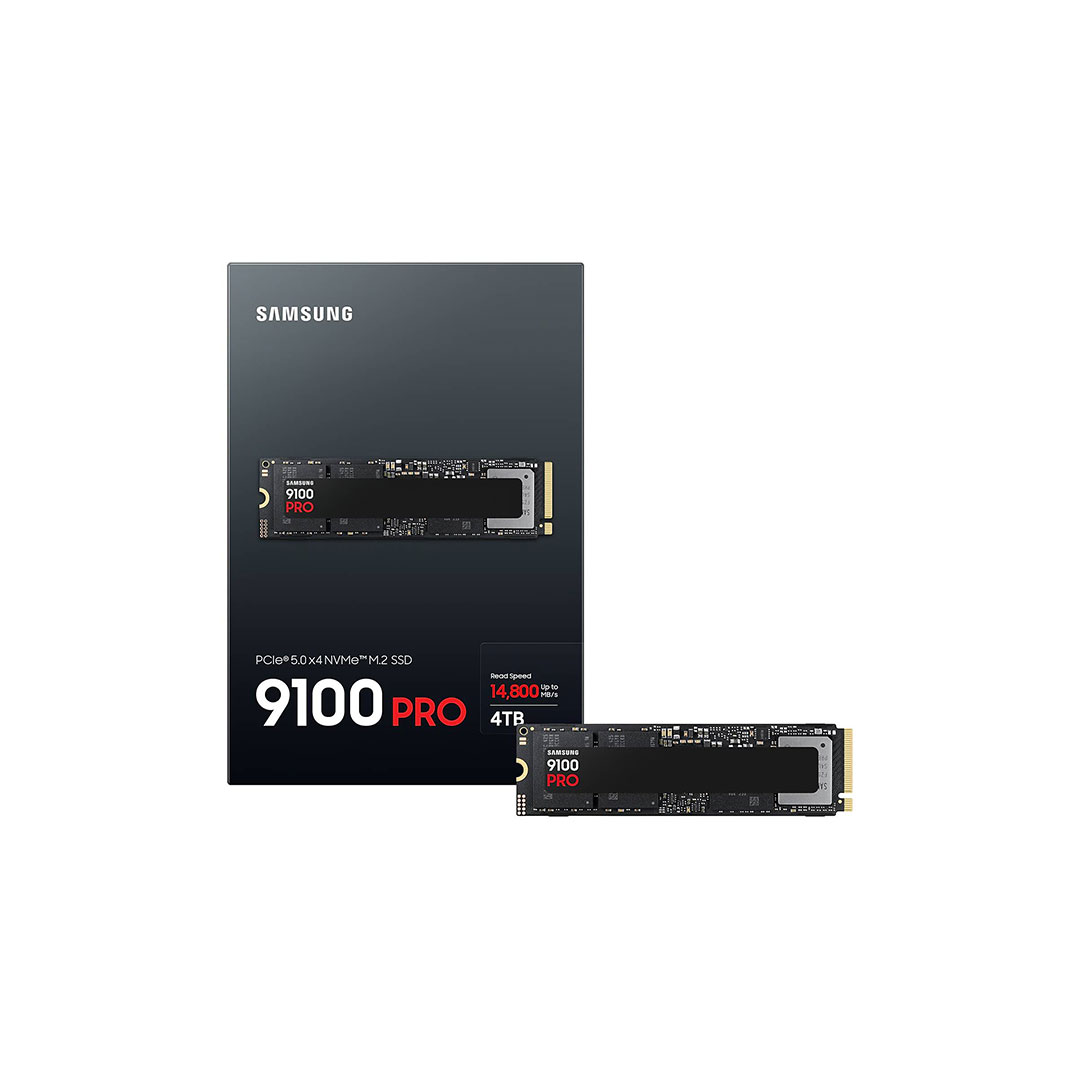Samsung MZ-VAP4T0BW 4 TB 9100 Pro 14700-13300Mb/s PCIe Gen 5 x 4 NVMe M.2 22x80 SSD Harddisk