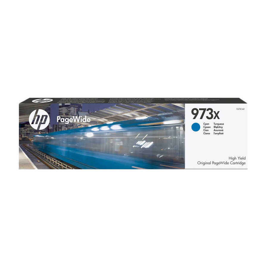 Hp F6T81AE 973X 7000 Sayfalık PageWide Yüksek Kapasiteli Mavi Orijinal Inkjet Kartuş