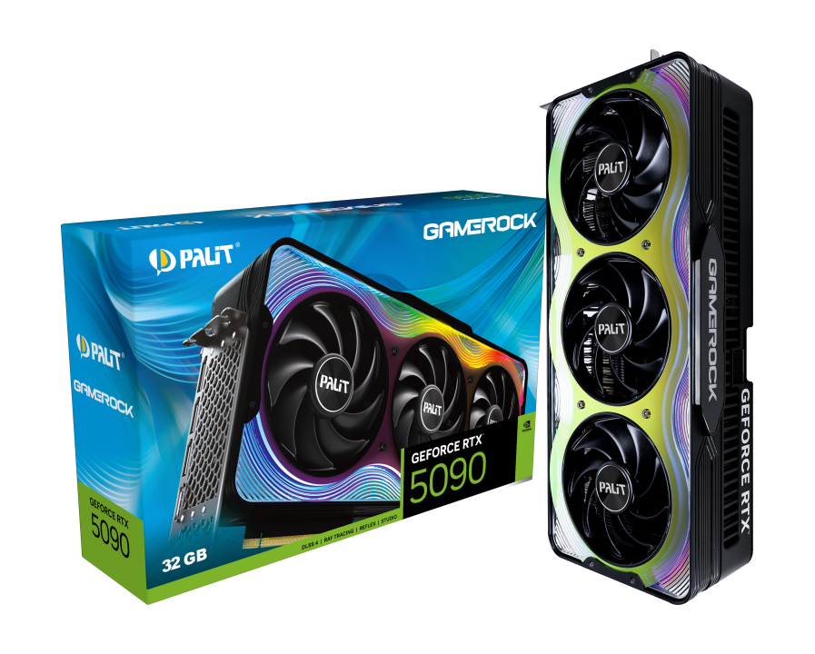 Palit NE75090019R5-GB2020G 32 GB GDDR7 GEForce RTX 5090 512Gbit GameRock NVIDIA Ekran Kartı