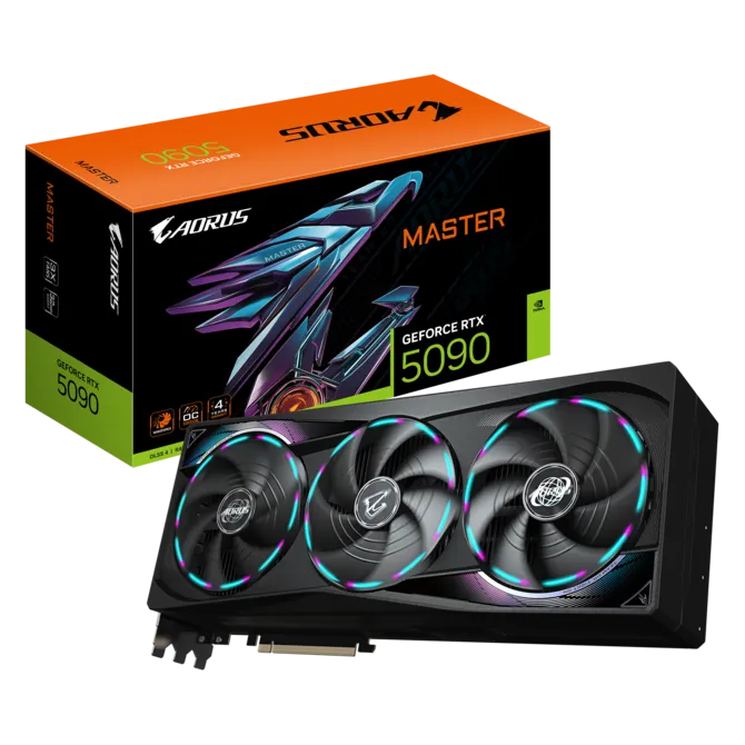 Gigabyte GV-N5090AORUS M-32GD 32 GB GDDR7 GEForce RTX 5090 Aous Master 512Bit NVIDIA Ekran Kartı