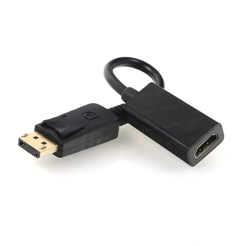 Dark DK-HD-ADPXHDMIV2 DISPLAY PORT to HDMI 4K 2160p Altın Uçlu Dönüştürücü Adaptör
