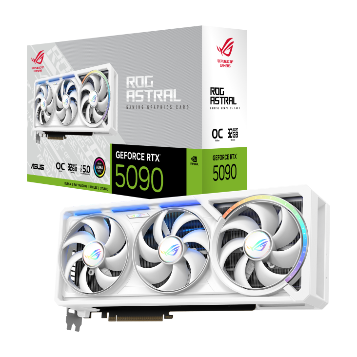 Asus ROG-ASTRAL-RTX5090-O32G-WHITE 32 GB GDDR7 GeForce RTX 5090 OC RGB 512Bit NVIDIA Ekran Kartı