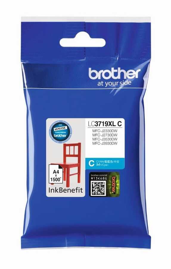 Brother LC3719XLC 1.500 Sayfalık Mavi Orijinal Kartuş