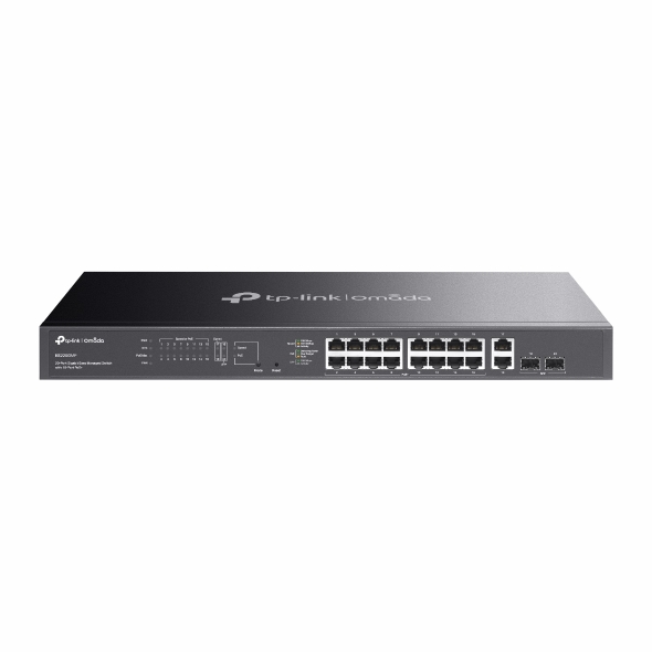 Tp-Link ES220GMP 16 Port Gigabit Poe 2 Port Uplink 2 Port SFP 250W Yönetilebilir Endüstriyel PoE Switch