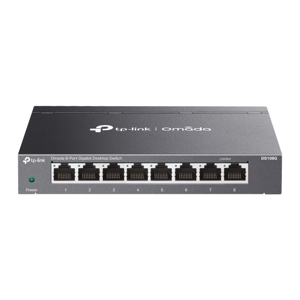 Tp-Link DS108G 8 Port Gigabit Çelik Kasa Masaüstü Ethernet Switch