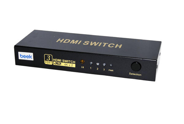 Beek BS-VSW-HD31UH 3 Port Giriş 1 Port Çıkış 4K 3D Uzaktan Kumandalı HDMI Görüntü Çoklayıcı