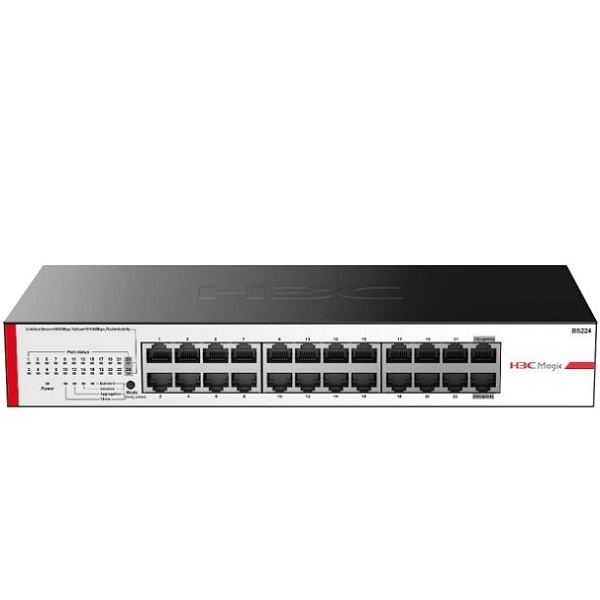 H3C BS224 24 Port Gigabit Metal Kasa Rack Mount Ethernet Switch
