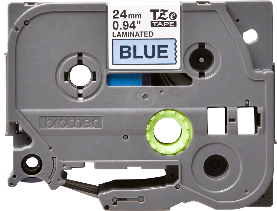 Brother TZE-252 8Mt 24 mm Beyaz Üzeri Kırmızı Laminasyonlu Etiket