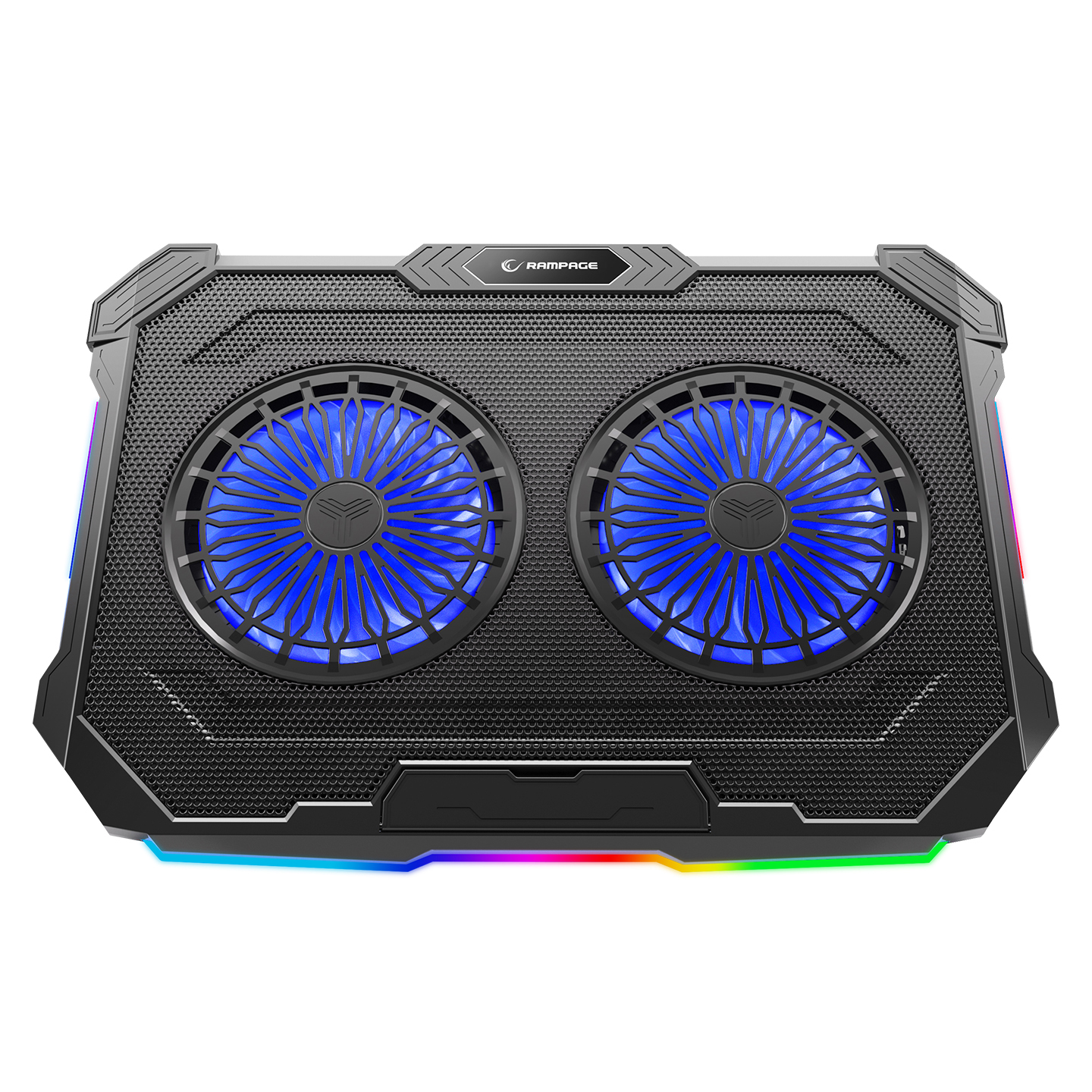 Rampage SIRIUS S46 10-15.6 inch 2 Mavi led Fanlı 2 USB Port 6 Kademeli Notebook Soğutucusu