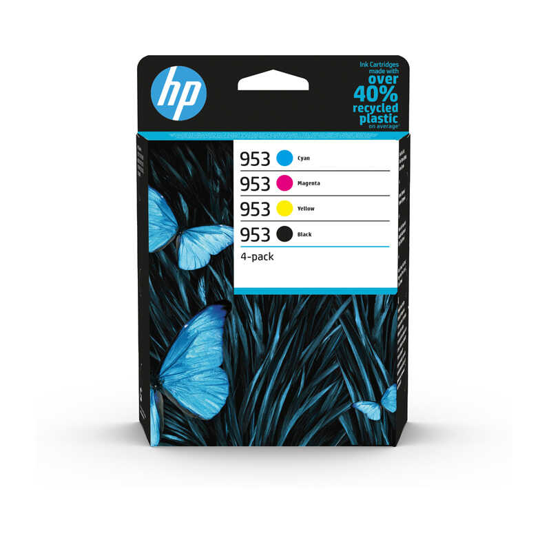 Hp 6ZC69AE 953 Siyah Mavi Kırmızı Sarı 4 lü Paket Orijinal Inkjet Kartuş