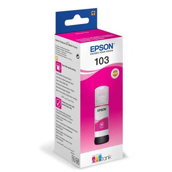 Epson C13T00S34A 103 EcoTank 65ml 4.500 Sayfalık Kırmızı Orijinal Mürekkep