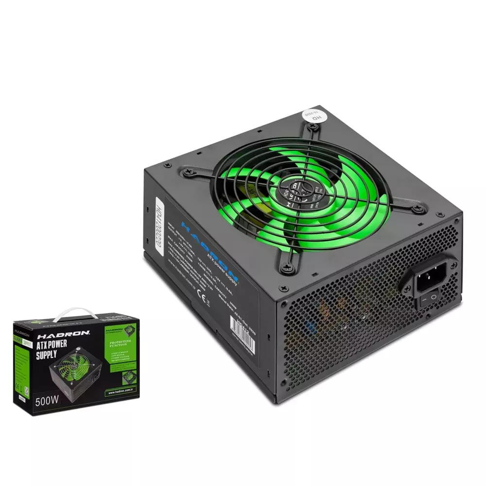 Hadron HD412 500 Watt 12cm Fanlı Siyah ATX Power Supply