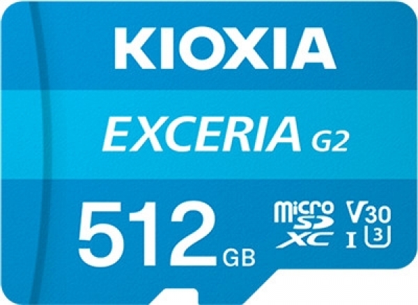Kioxia LMEX2L512GG2 512 Gb Exceria G2 4K SDXC V30 U3 microSD Hafıza Kartı