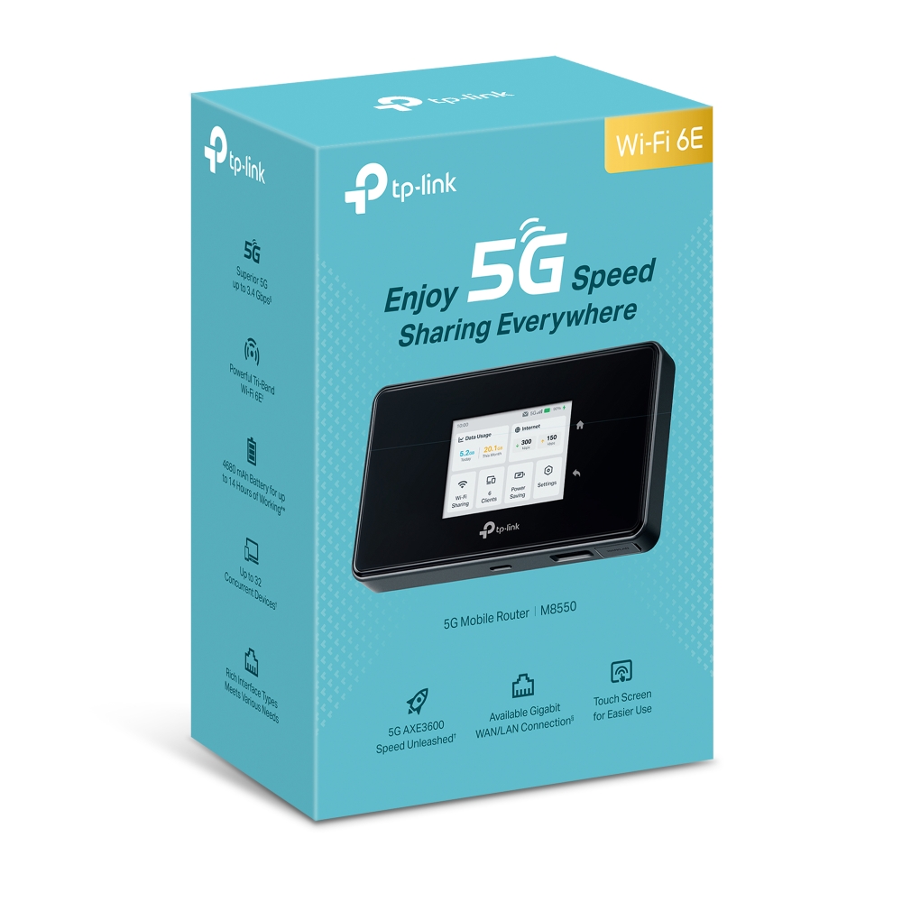 Tp-Link M8550 5G LTE Wi-Fi Mobil Kablosuz Router