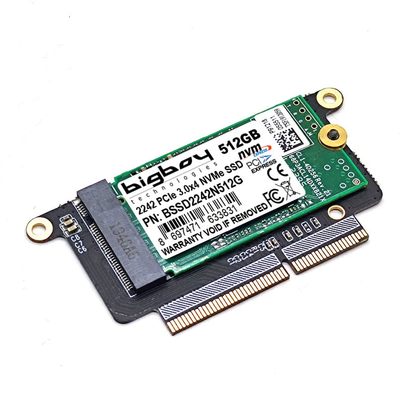 Bigboy BSSDA170-512G A170 512GB 2500-1300Mb/s PCIe 3.0 x4 2016-17 MacBook Pro SSD