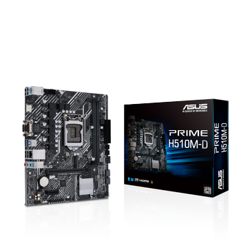 Asus PRIME H510M-D Sc-1200 H510 DDR4 2933Mhz M2 RGB mATX INTEL Anakart