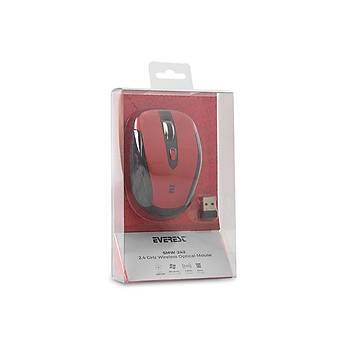 Everest SMW-242 Kýrmýzý USB 1600Dpi 4D Kablosuz Mouse