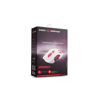 Rampage SMX-R3 Beyaz Makrolu Kablolu Oyuncu Mouse