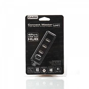 Dark DK-AC-USB241 USB 2.0 to 4 Port USB 2.0 Açma Kapama Butonlu USB 2.0 Çokyaýcý Hub