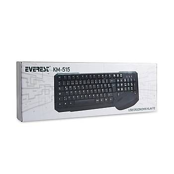 Everest Km-515 Q TR Standart Siyah Kablolu Klavye Mouse Set
