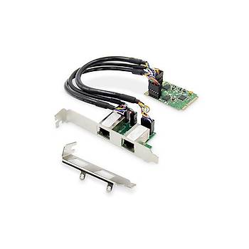 Digitus DN-10134 2 Port Gigabit Realtek Chipset mini PCI Express Ethernet Kartý