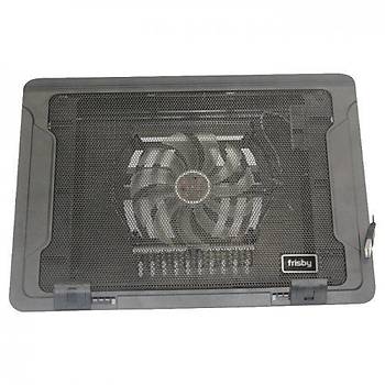 Frisby FNC-35P 1x14cm LED Fanlý Yükseklik Ayarlý 2 USB Port Siyah Notebook Soðutucusu