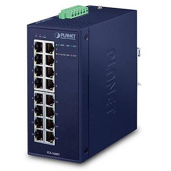 Planet PL-IGS-1600T 16 Port 10/100/1000T Endüstriyel Ethernet Switch