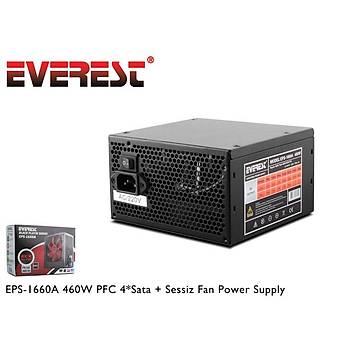 Everest EPS-1660A 460W Peak-460W 12cm Fan PFC Power Supply