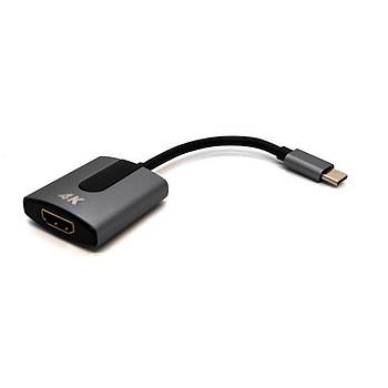 Beek BC-DSP-ADP-USBC-HU-1 USB Type C to HDMI 4K Alüminyum Gövdeli Usb Ekran Kartý