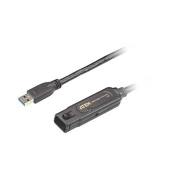 Aten UE3315A 15 Mt USB 3.2 Gen1 to USB 3.2 Gen1 Erkek-Diþi USB Uzatma Kablosu