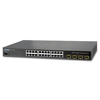 Planet PL-WGSW-24040 20 Port Gigabit 4 Port SFP L2+ Yönetilebilir Ethernet Switch