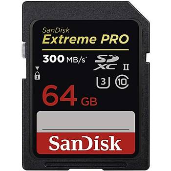 Sandisk SDSDXDK-064G-GN4IN 64 GB 300Mb/s SDXC Extreme Pro SD Hafýza Kartý