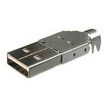 Digitus A-USBPA-N USB Tip A 4P Erkek Beyaz Ýzolatör