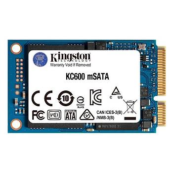 Kingston SKC600MS/512G 512 GB 550/520Mb/s mSATA 22x42 SSD Harddisk