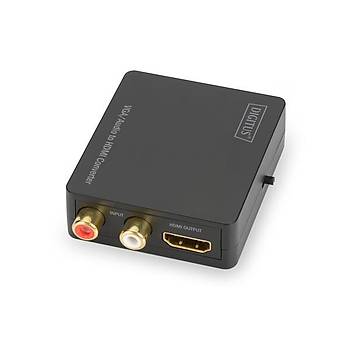 Digitus DS-40130-1 VGA AUDIO to HDMI Diþi-Diþi Full HD USB Elektrik Beslemeli Dönüþtürücü Adaptör