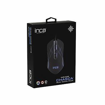 Inca IMG-339 USB Chassa 6 Led RGB SoftWear Slient 3200Dpi 7D Tuþ Kablolu Oyuncu Mouse