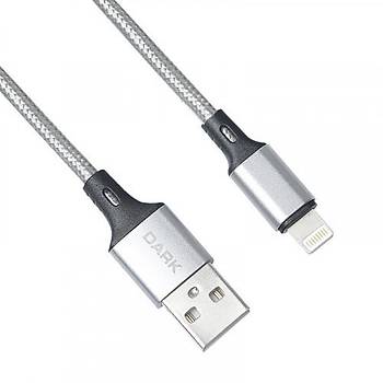 Dark DK-CB-LT100BR 1 Mt USB 2.0 to Lightning Örgülü Quick Charge Destekli Þarj Data Kablosu