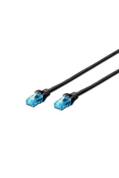 Beek BC-U5100BL 10Mt CAT5E U/UTP AWG26 Siyah Patch Cord Kablo