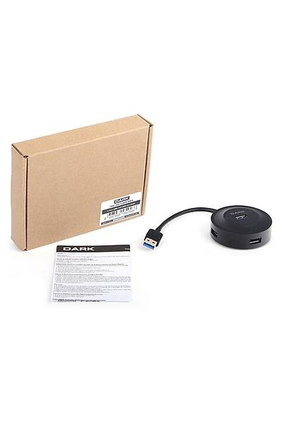Dark DK-AC-USB344 USB344 USB 3.0 to 4 Port USB 3.0 Siyah USB oklayc Hub
